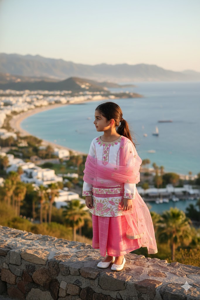 GIRL CHURIDA-SYNTHETIC-LP PALAZO SS-RC02/20-54 P